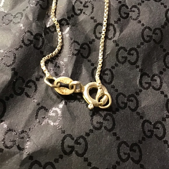 Sterling heart locket & box chain, opens for pics - Picture 6 of 8